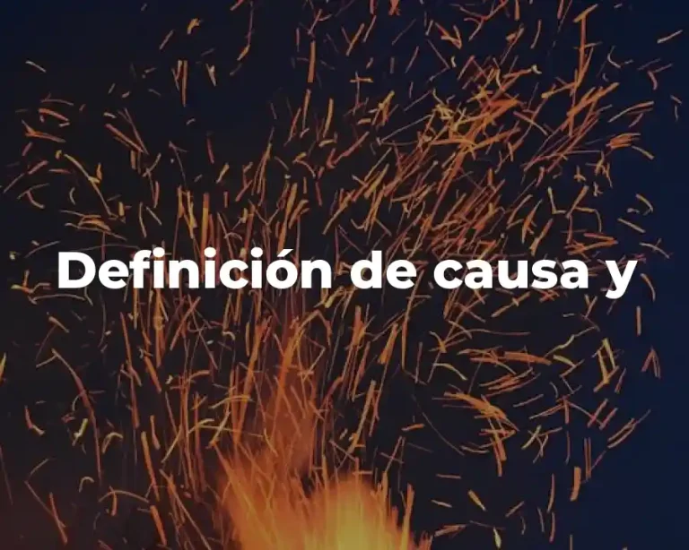 Definición de causa y