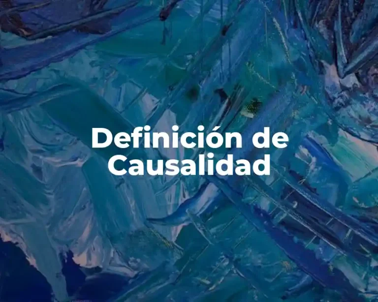 Definición de Causalidad