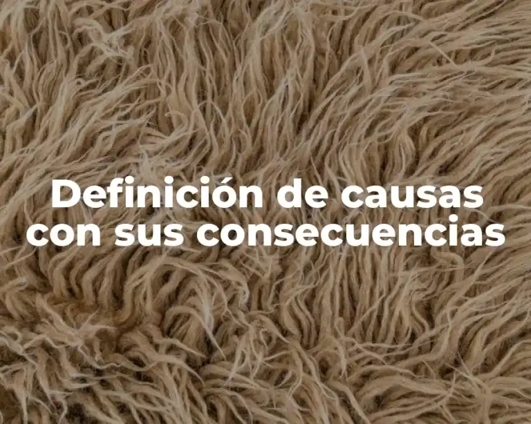 Definición de causas con sus consecuencias