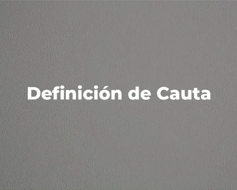 Definición de Cauta