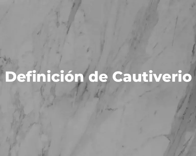 Definición de Cautiverio