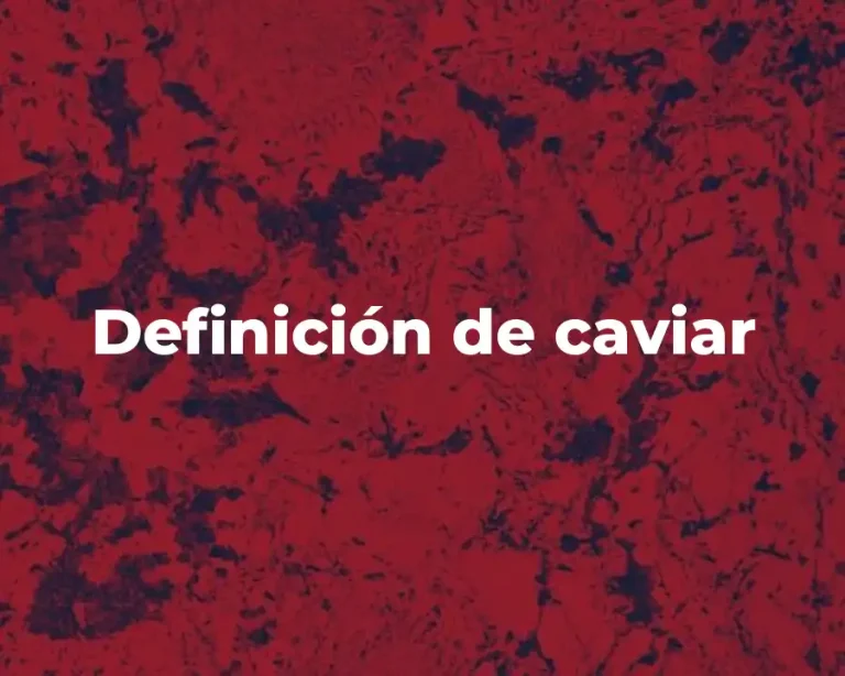 Definición de caviar