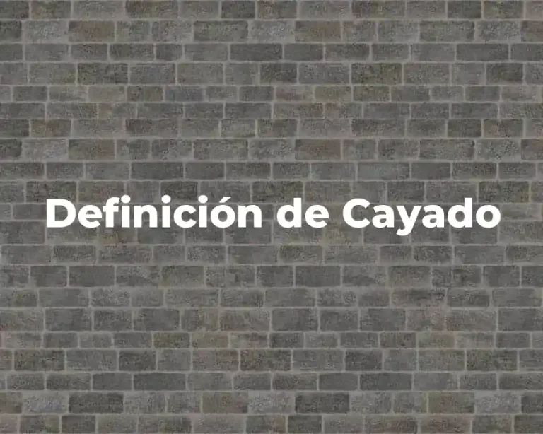 Definición de Cayado