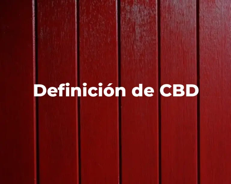 Definición de CBD