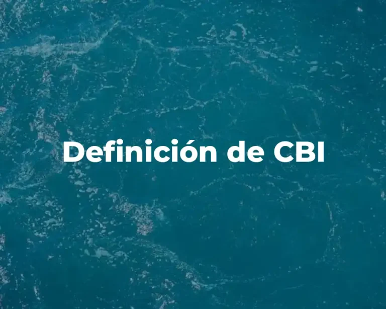 Definición de CBI