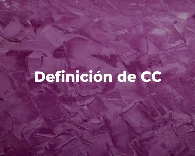 Definición de CC