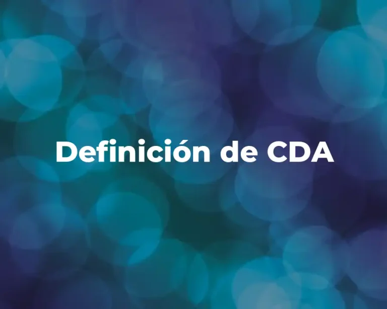 Definición de CDA