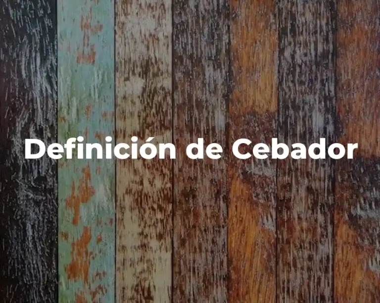Definición de Cebador