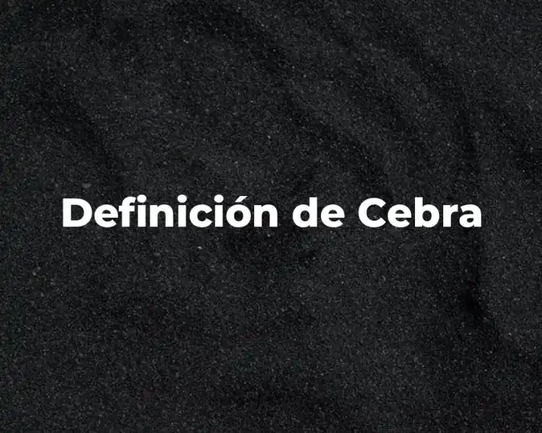 Definición de Cebra