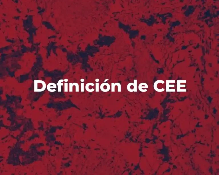 Definición de CEE