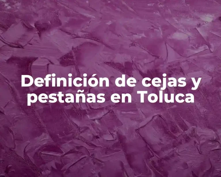 Definición de cejas y pestañas en Toluca