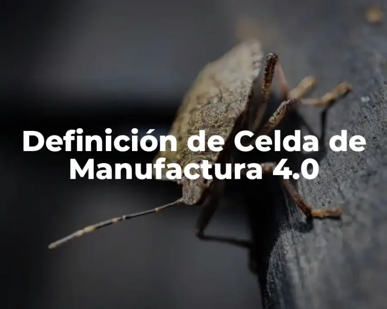 Definición de Celda de Manufactura 4.0