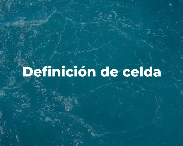 Definición de celda