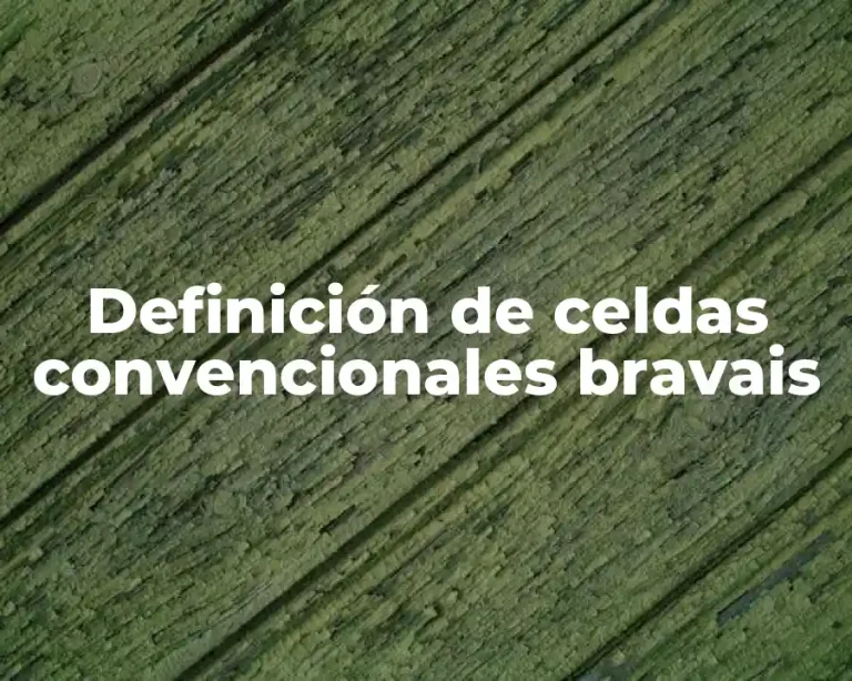 Definición de celdas convencionales bravais