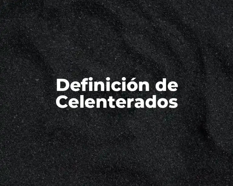 Definición de Celenterados