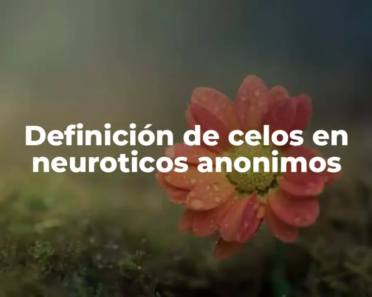 Definición de celos en neuroticos anonimos