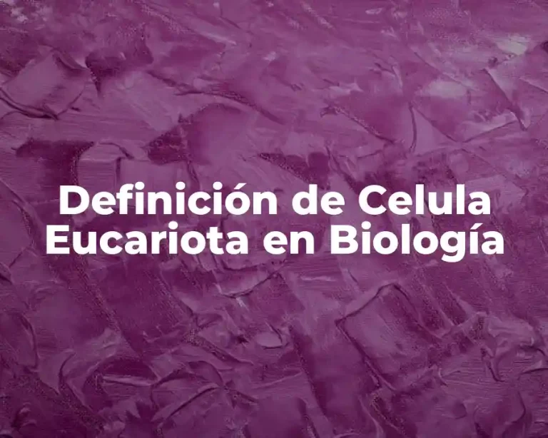 Definición de Celula Eucariota en Biología