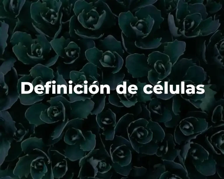 Definición de células