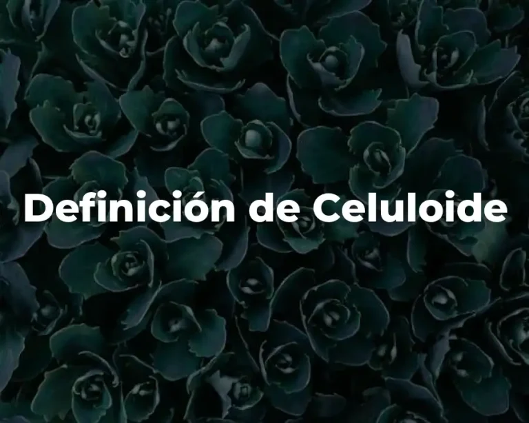 Definición de Celuloide