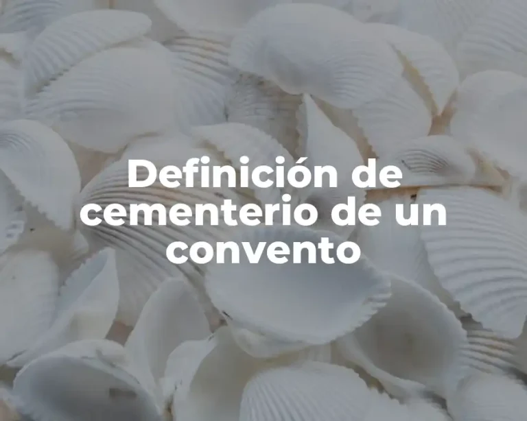 Definición de cementerio de un convento