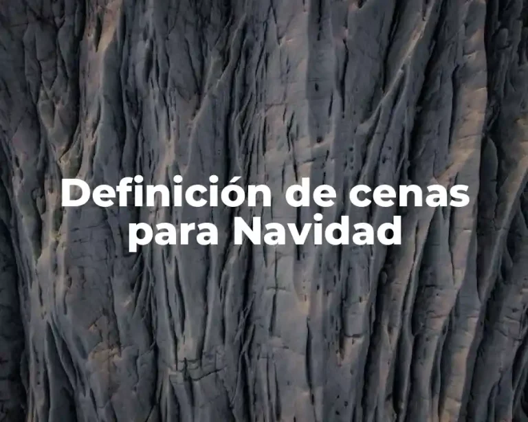 Definición de cenas para Navidad