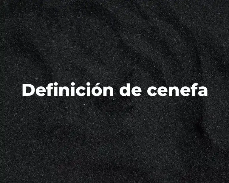 Definición de cenefa