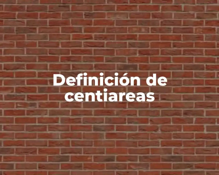 Definición de centiareas