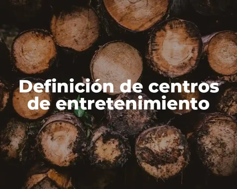 Definición de centros de entretenimiento