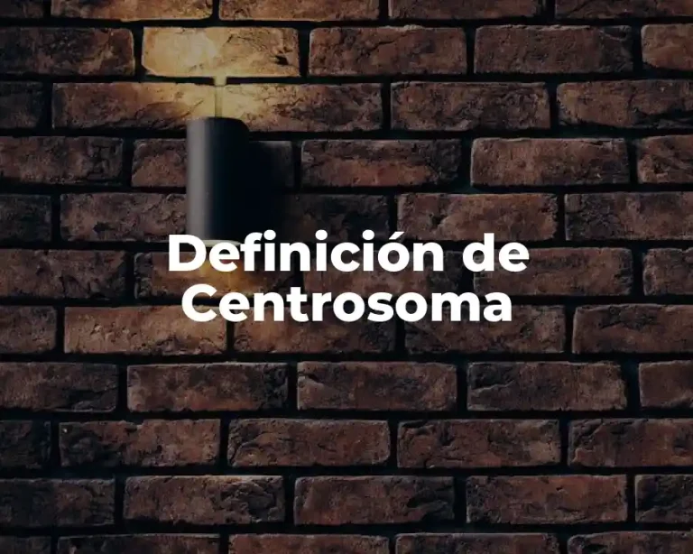 Definición de Centrosoma