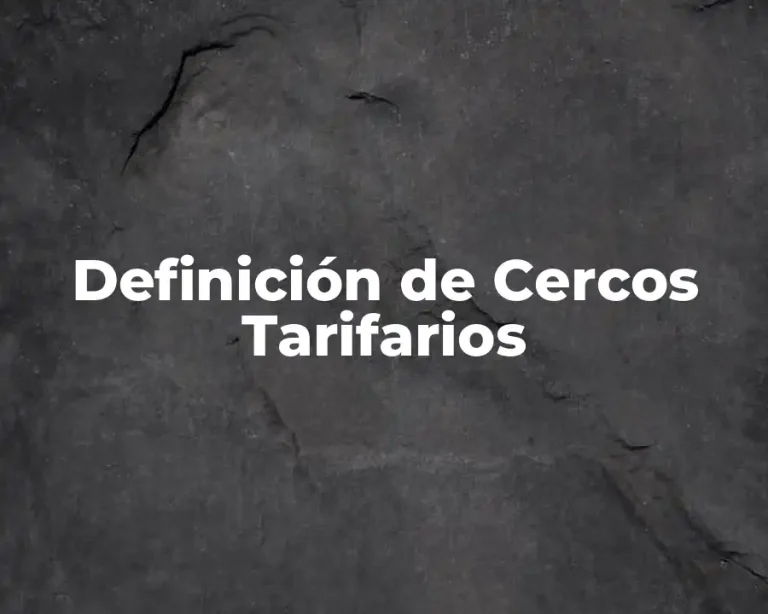 Definición de Cercos Tarifarios