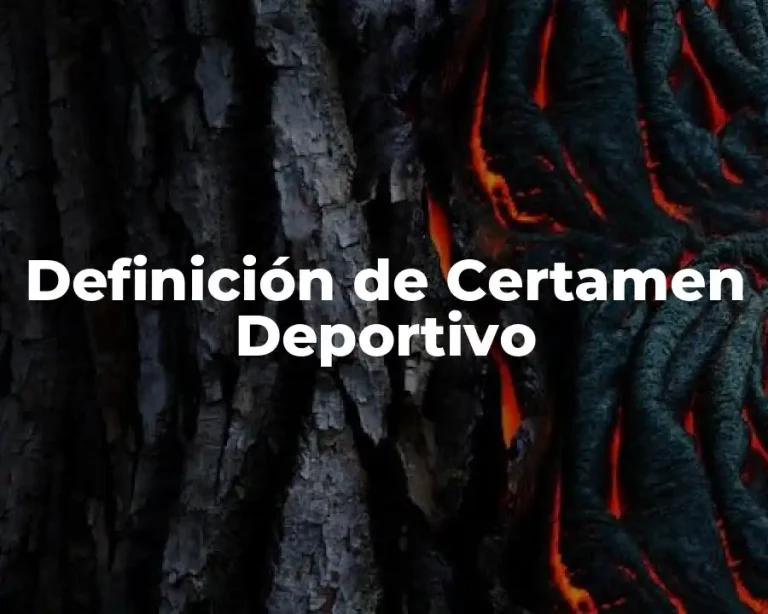 Definición de Certamen Deportivo