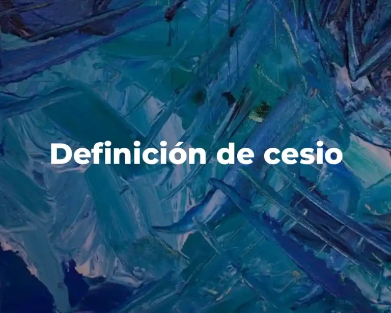 Definición de cesio