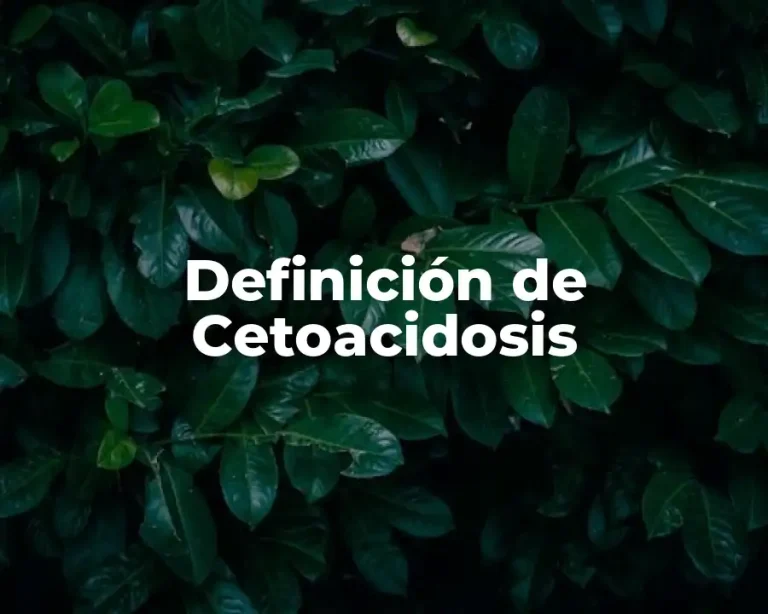 Definición de Cetoacidosis