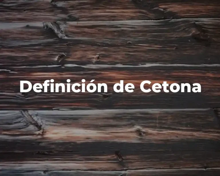 Definición de Cetona