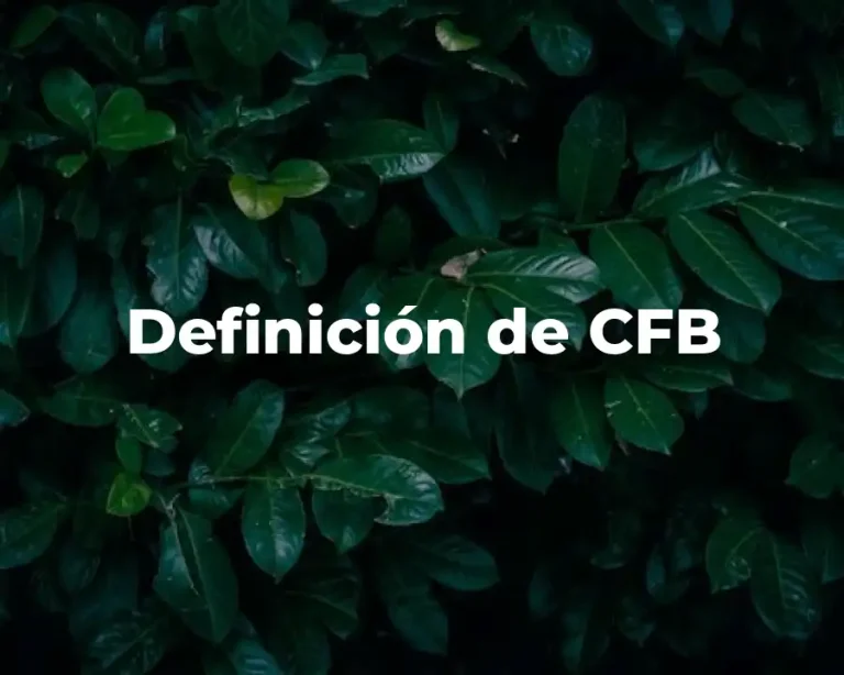 Definición de CFB
