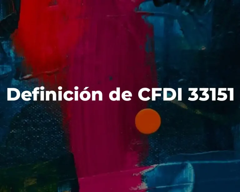Definición de CFDI 33151