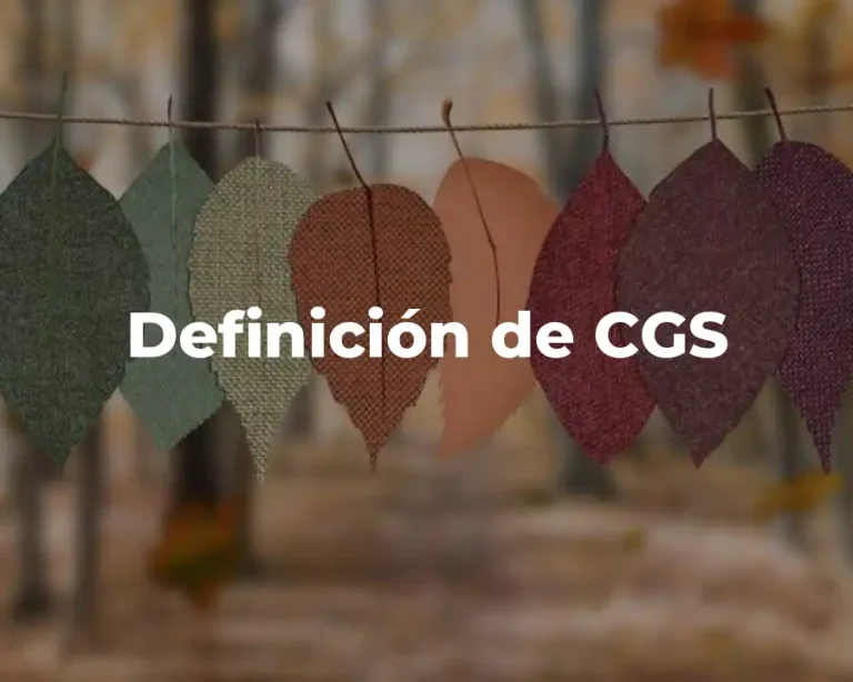 Definición de CGS