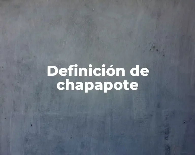 Definición de chapapote