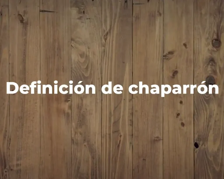 Definición de chaparrón
