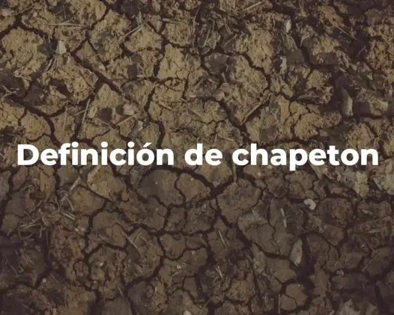 Definición de chapeton