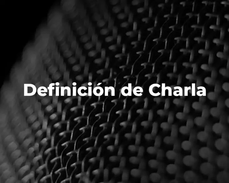 Definición de Charla