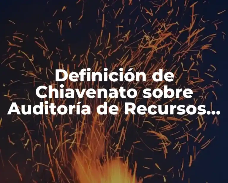 Definición de Chiavenato sobre Auditoría de Recursos Humanos