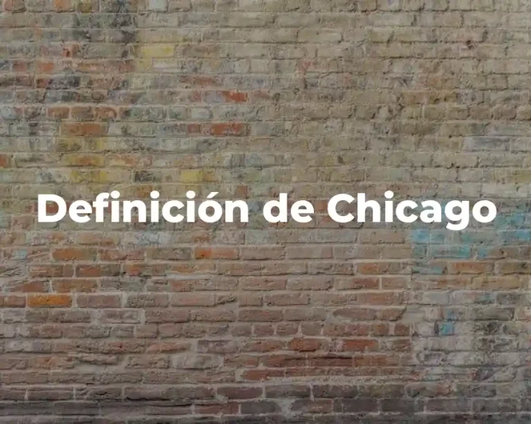 Definición de Chicago