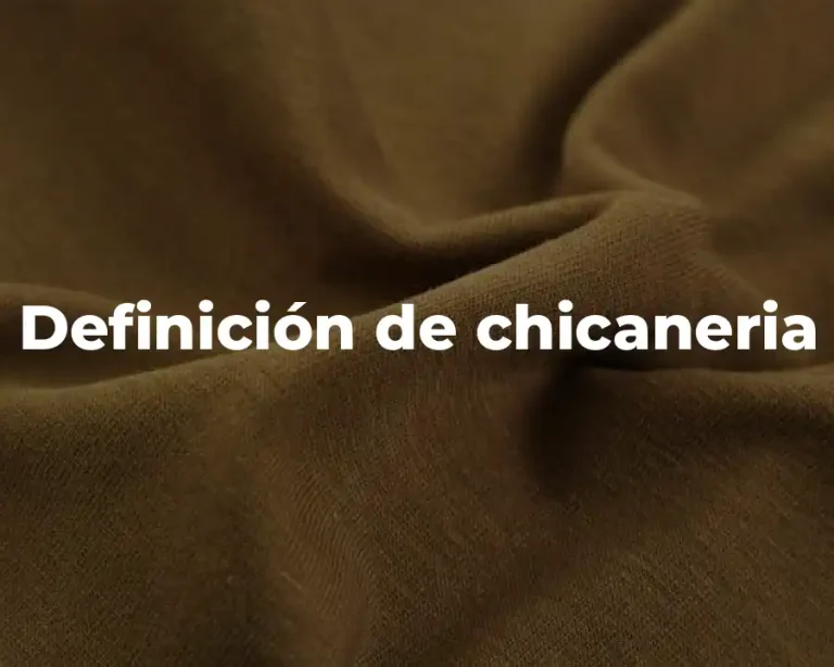 Definición de chicaneria