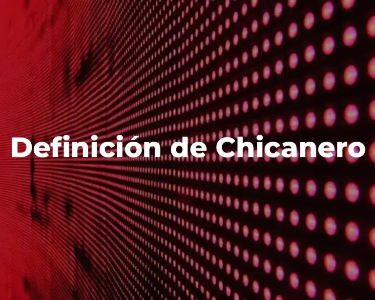 Definición de Chicanero
