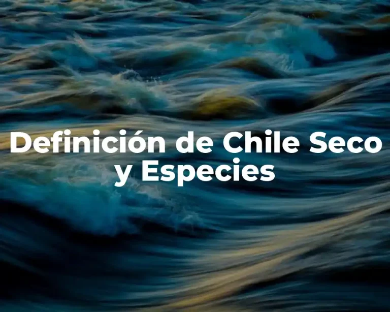Definición de Chile Seco y Especies