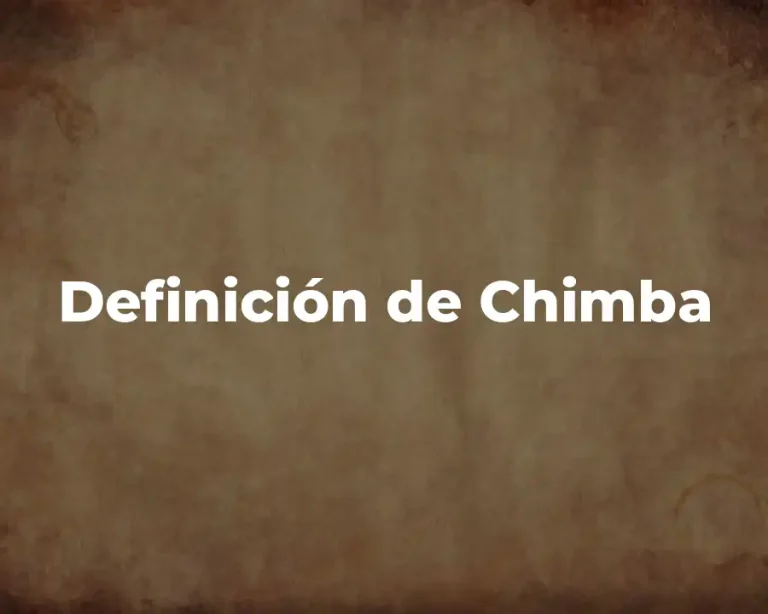 Definición de Chimba