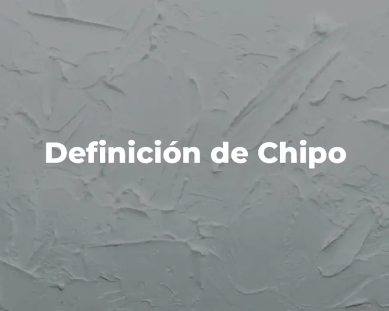 Definición de Chipo