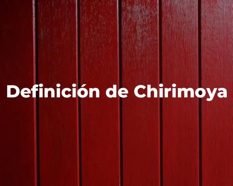 Definición de Chirimoya