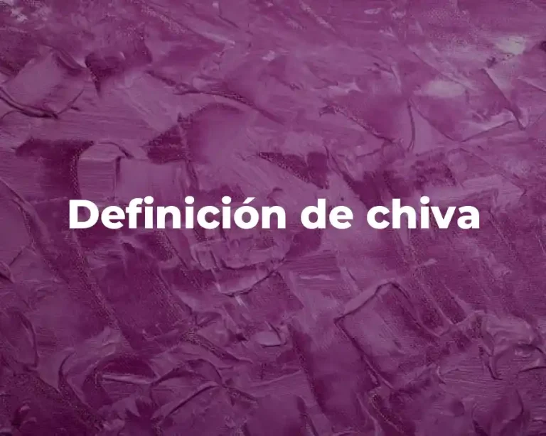 Definición de chiva